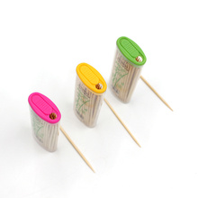 Plastic Bottle Packed Biodegradable Bamboo 2.0*65mm Toothpicks